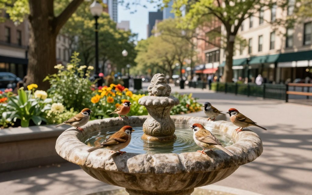 bezpieczeństwo poidełko dla ptaków