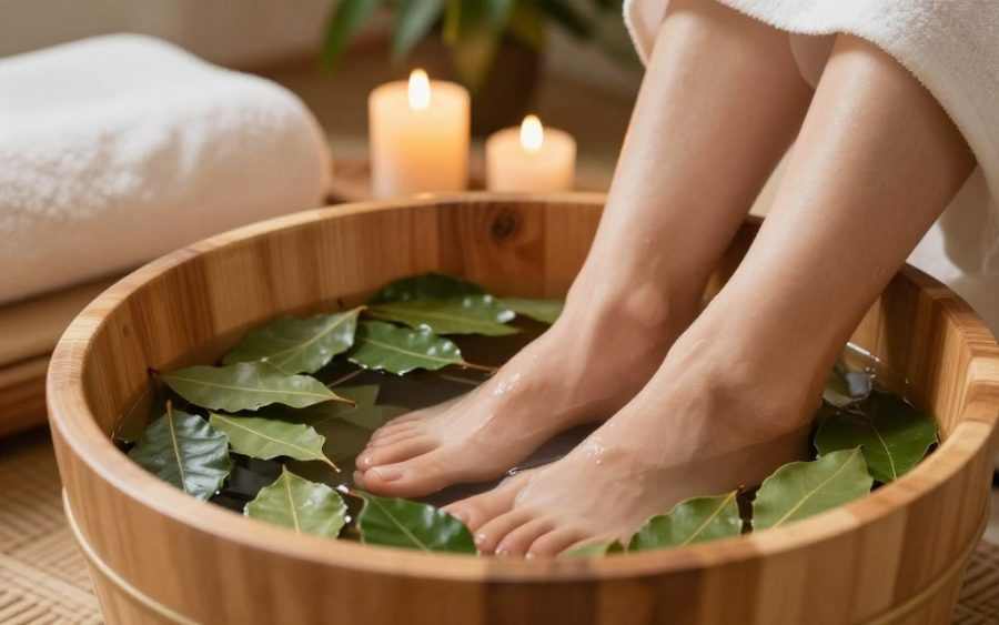 Moczenie nóg w liściach laurowych: naturalny sposób na relaks i zdrowie